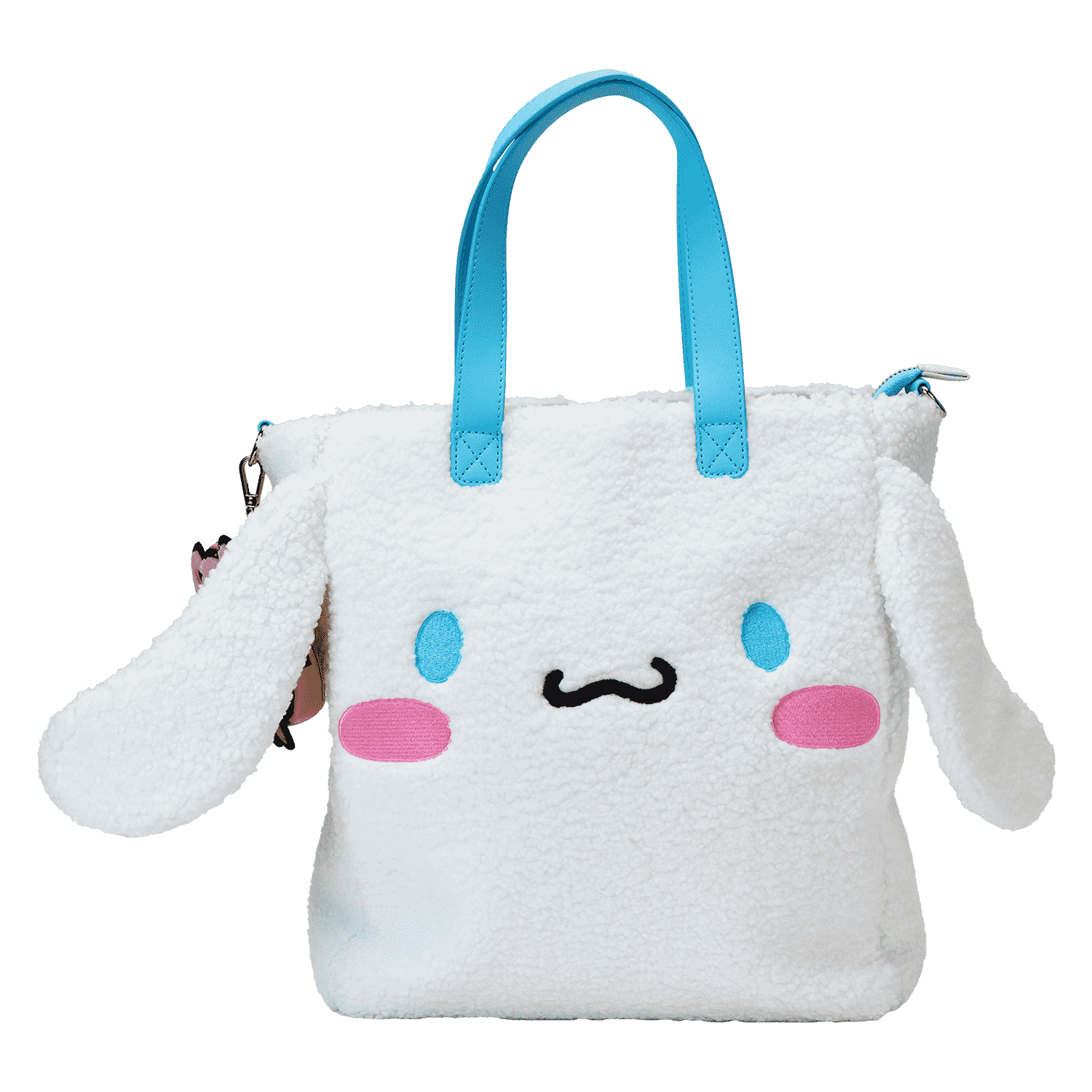 Sanrio Cinnamoroll Cosplay Sherpa Tote Crossbody Bag With Coin Bag - Figurine Bags