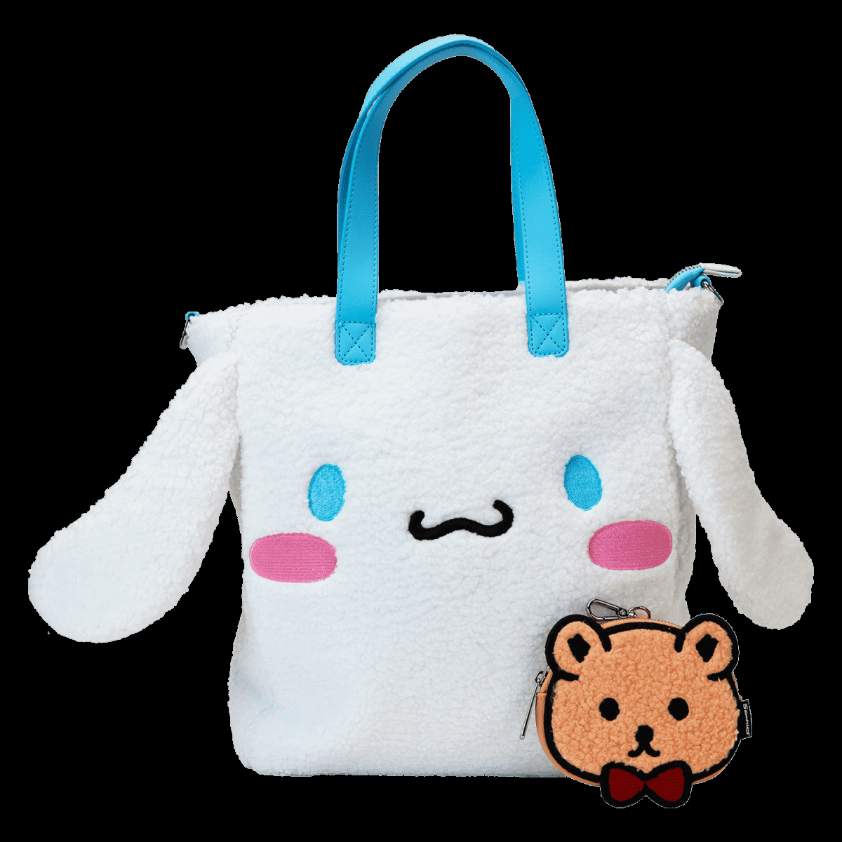 Sanrio Cinnamoroll Cosplay Sherpa Tote Crossbody Bag With Coin Bag - Figurine Bags Sanrio - vue 4