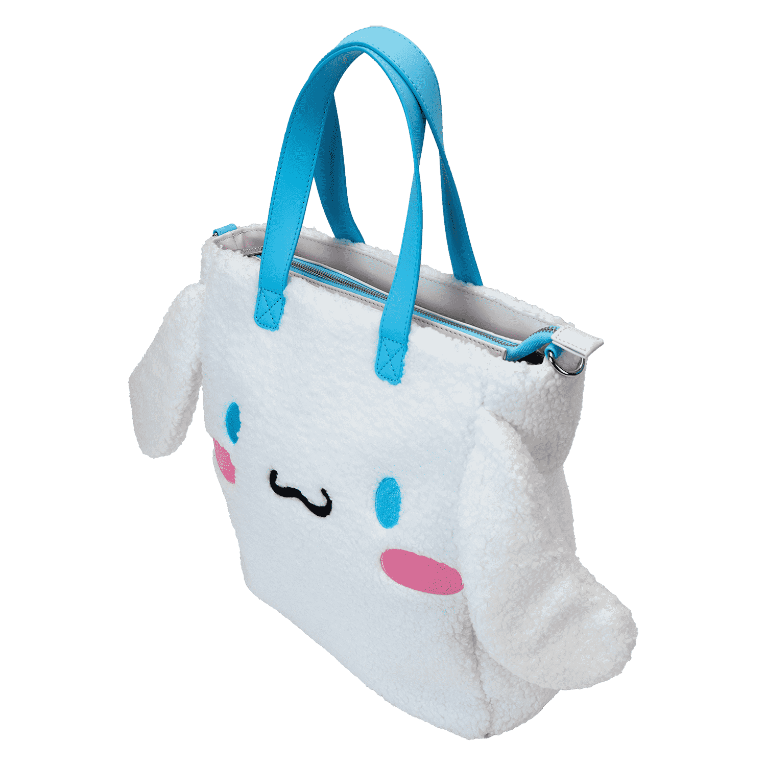 Sanrio Cinnamoroll Cosplay Sherpa Tote Crossbody Bag With Coin Bag - Figurine Bags Sanrio - vue 6
