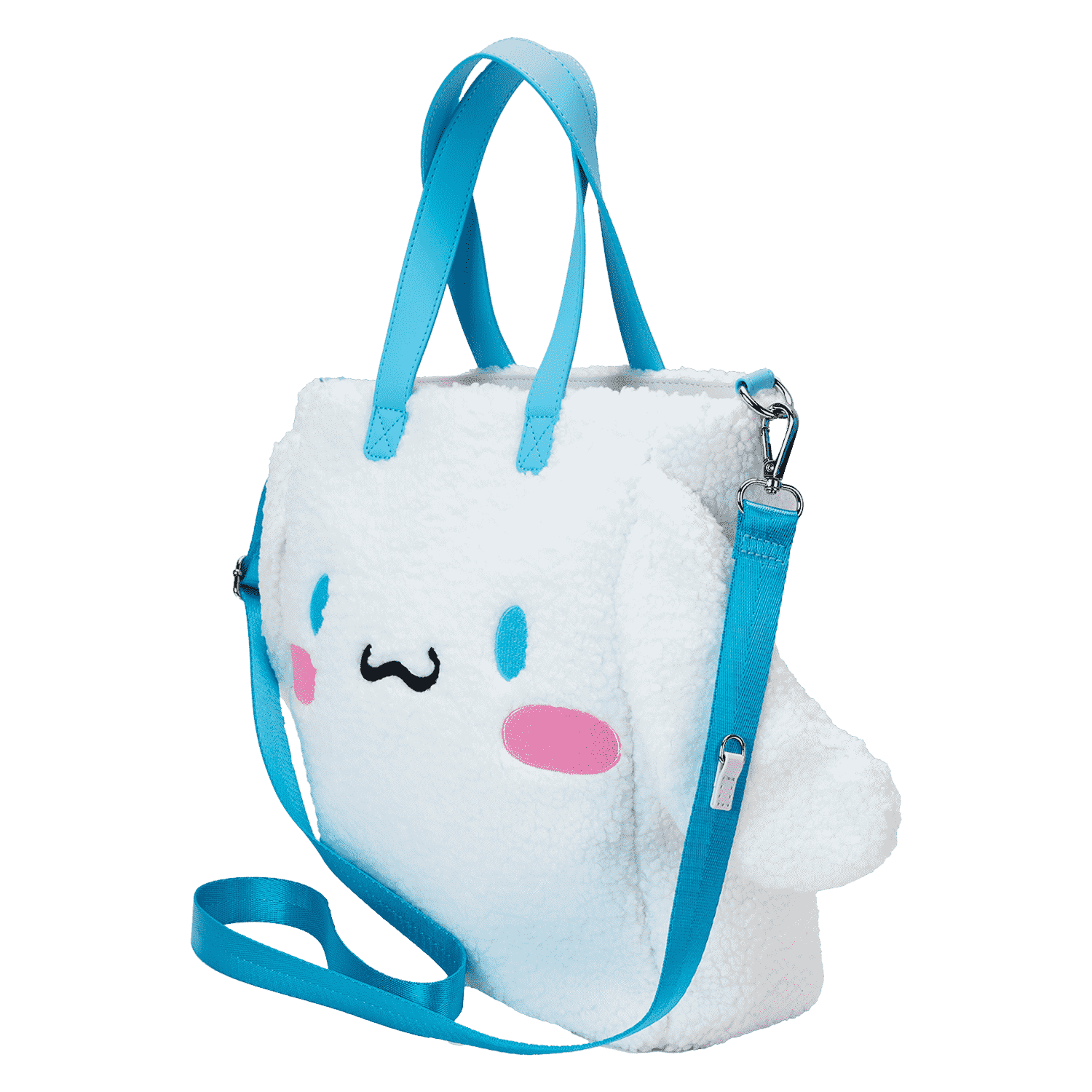 Sanrio Cinnamoroll Cosplay Sherpa Tote Crossbody Bag With Coin Bag - Figurine Bags Sanrio - vue 9