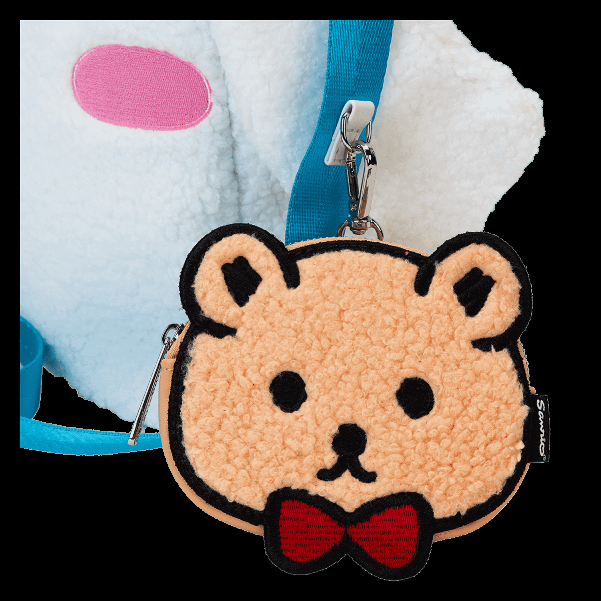 Sanrio Cinnamoroll Cosplay Sherpa Tote Crossbody Bag With Coin Bag - Figurine Bags Sanrio - vue 10