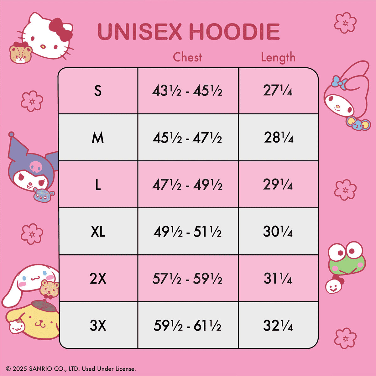 Sanrio Hello Kitty & Friends Color Block Unisex Hoodie - Figurine Apparel Sanrio - vue 6