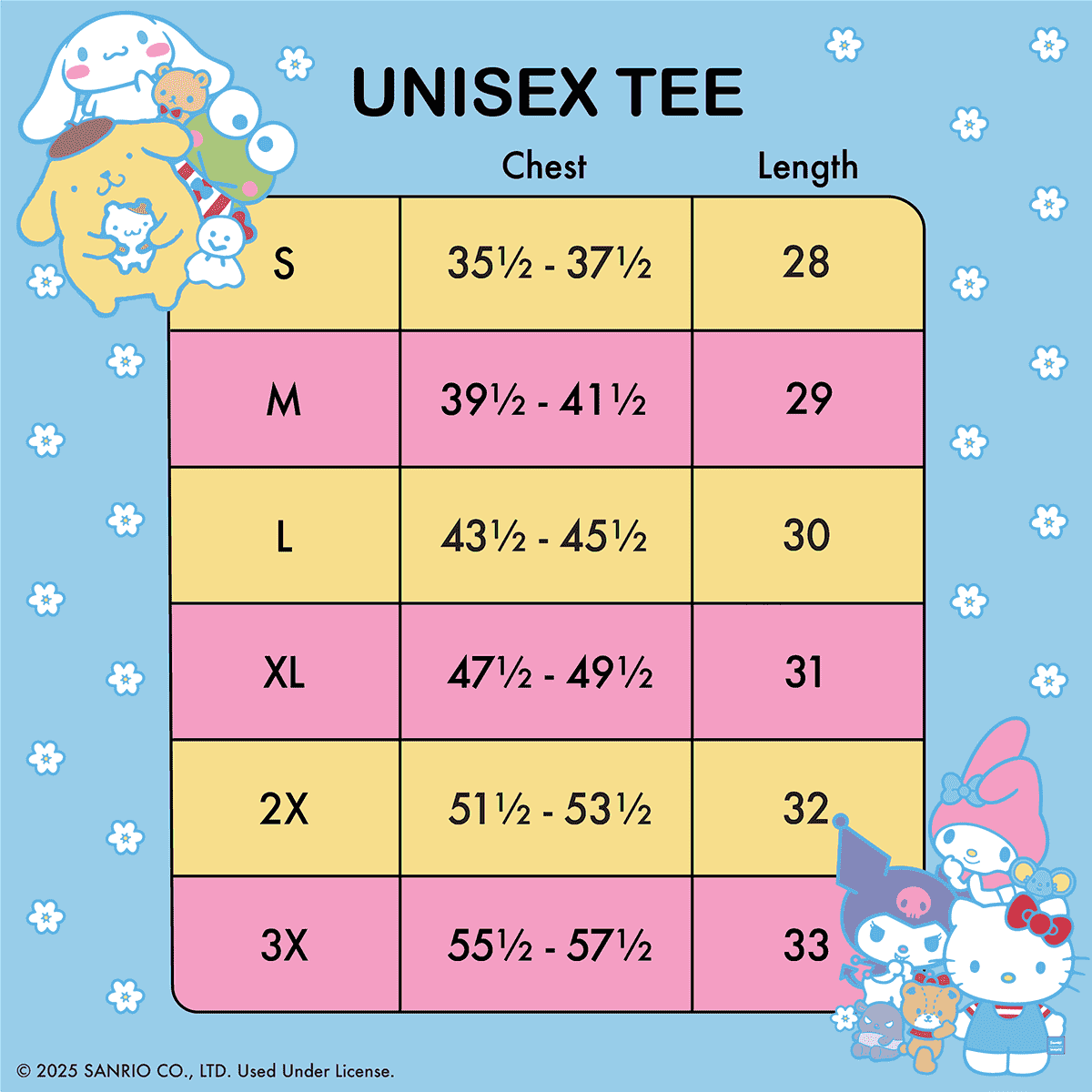 Sanrio Hello Kitty & Friends Unisex Tee - Figurine Apparel Sanrio - vue 6