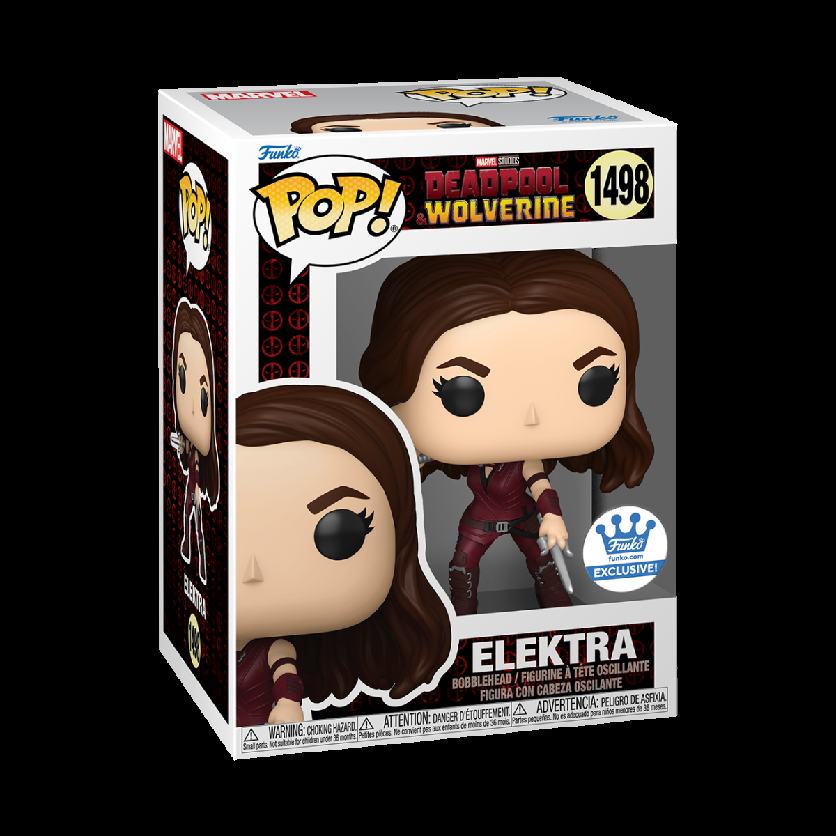 Pop! Elektra with Sai (Metallic) - Figurine Pop! Marvel - vue 3