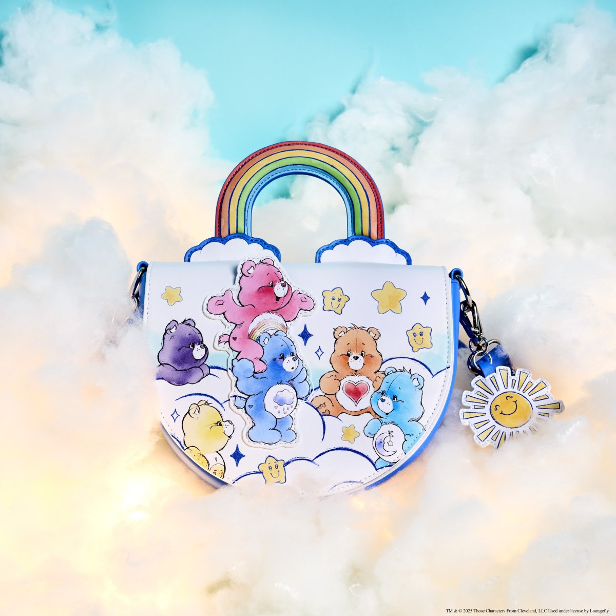 Care Bears Care-A-Lot Rainbow Handle Crossbody Bag - Figurine Bags Care Bears - vue 2