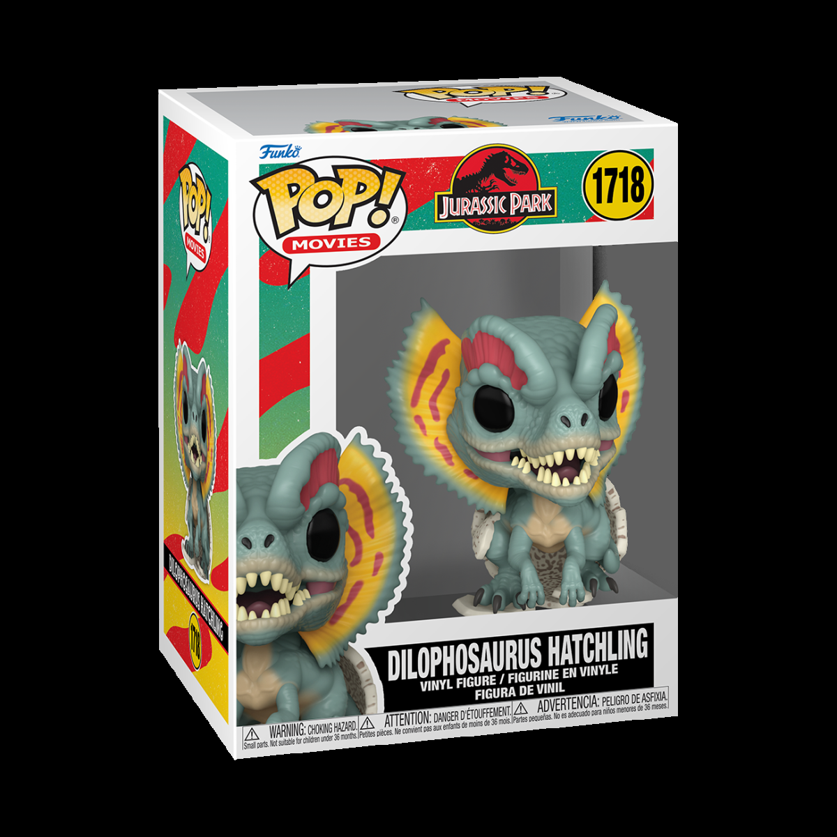 Pop! Dilophosaurus Hatchling - Figurine Pop! Jurassic Park - vue 2