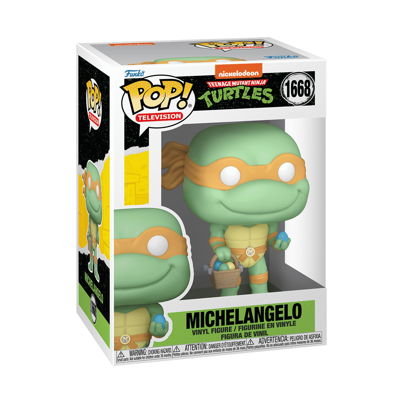 Pop! Michelangelo with Easter Basket - Figurine Pop! Teenage Mutant Ninja Turtles - vue 2
