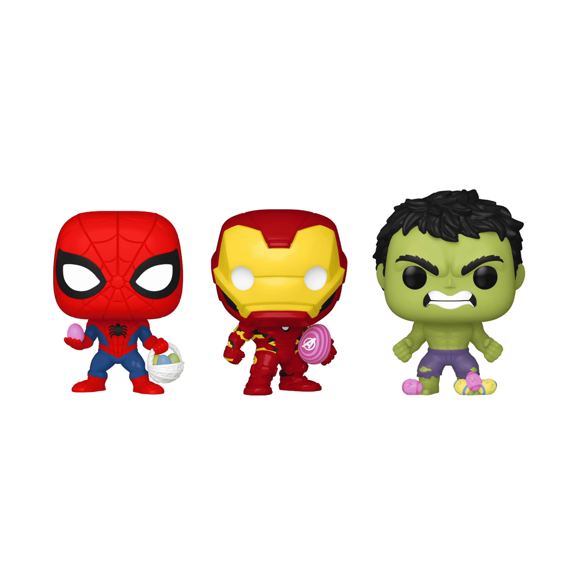 Pocket Pop! Easter Hulk, Spider-Man, Iron Man 3-Pack - Figurine Pop! Marvel - vue 2