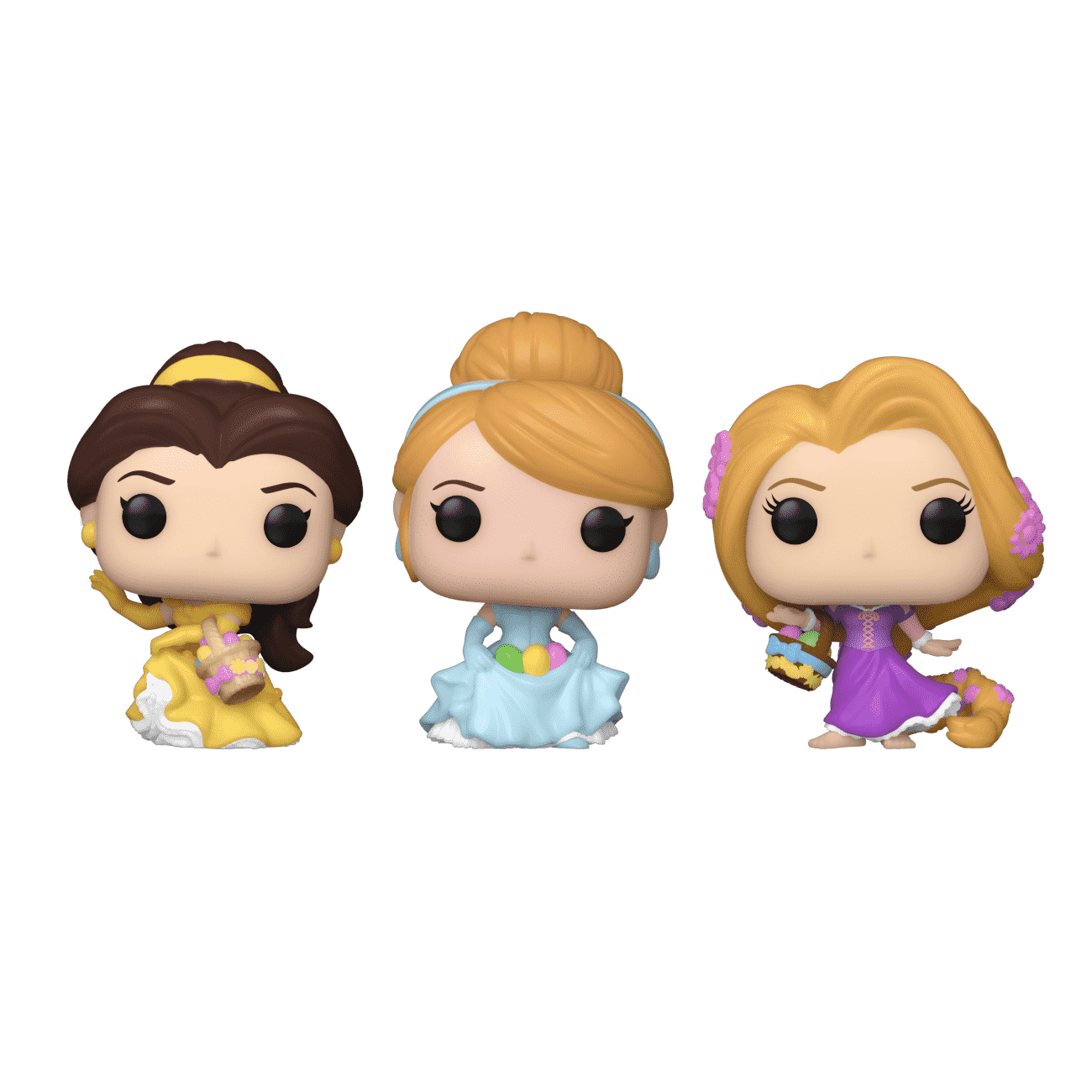 Pocket Pop! Easter Belle, Cinderella, Rapunzel 3-Pack - Figurine Pop! Disney - vue 2