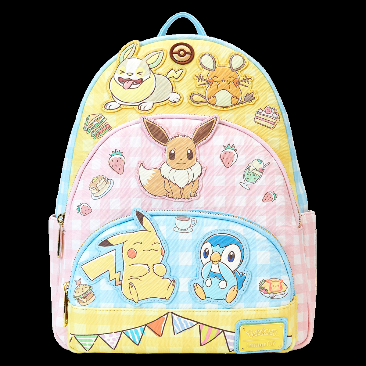 Pokmon Caf Triple Pocket Mini Backpack - Figurine Bags