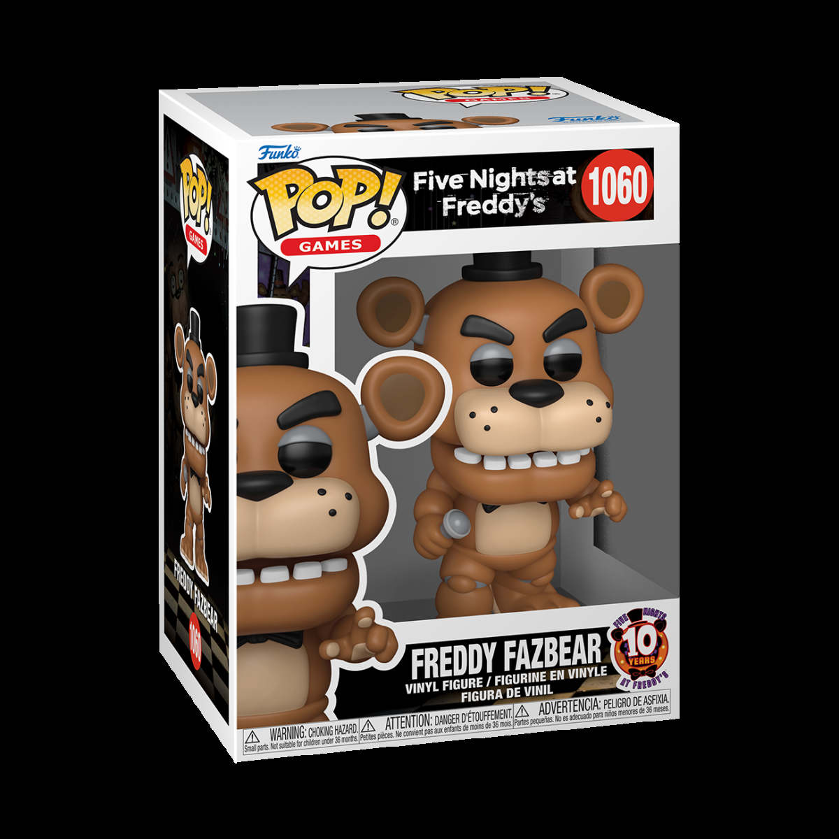 Pop! Freddy Fazbear (10th Anniversary) - Figurine Pop! Five Nights at Freddy's - vue 2