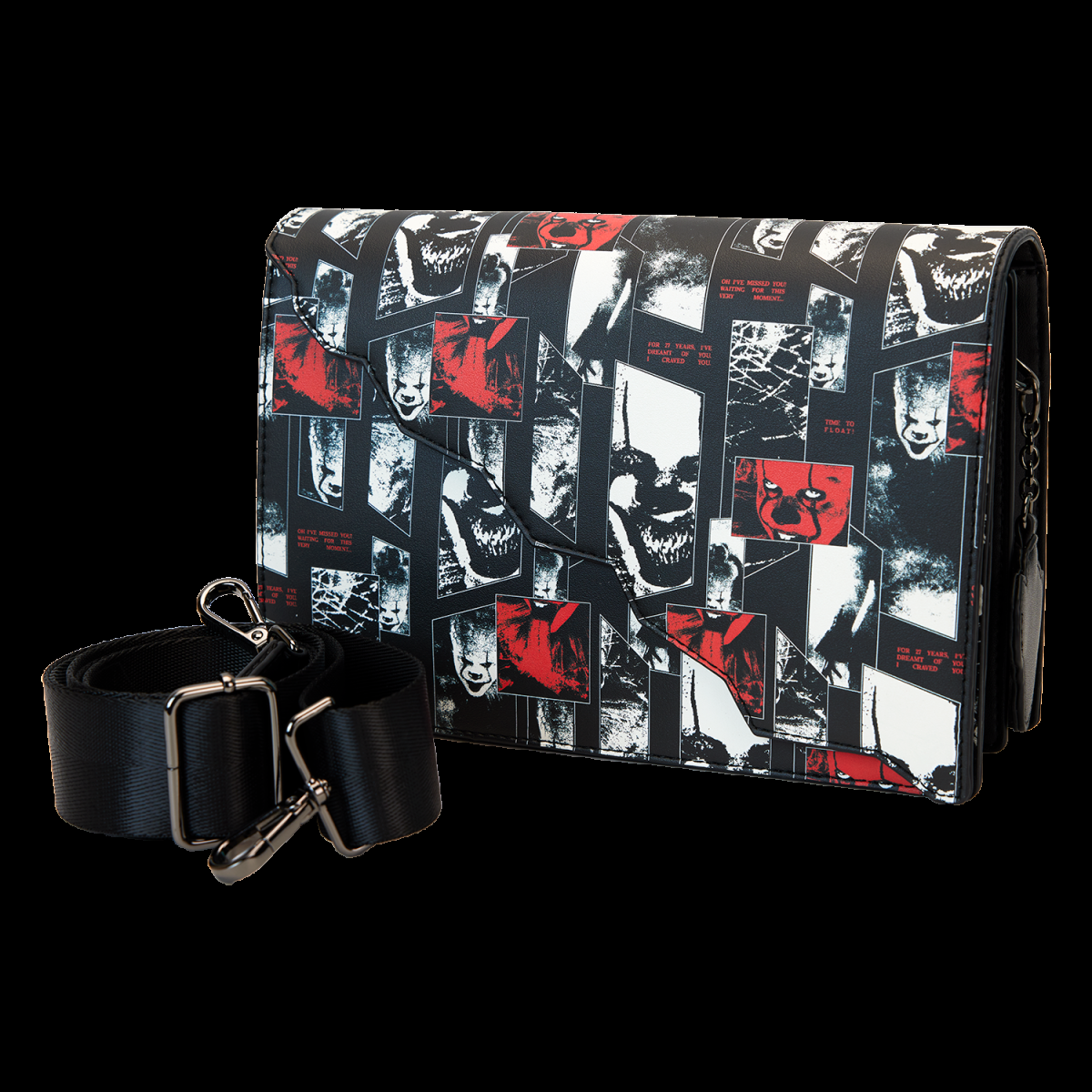 I Heart Horror It Pennywise Glow Crossbody Bag - Figurine Bags IT - vue 5