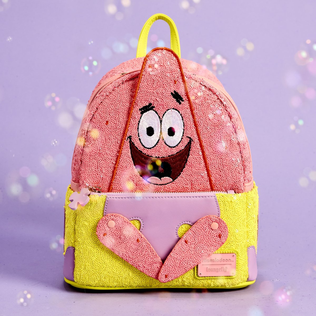 Limited Edition SpongeBob SquarePants Patrick Star Sequin Cosplay Mini Backpack - Figurine Bags Nickelodeon - vue 2