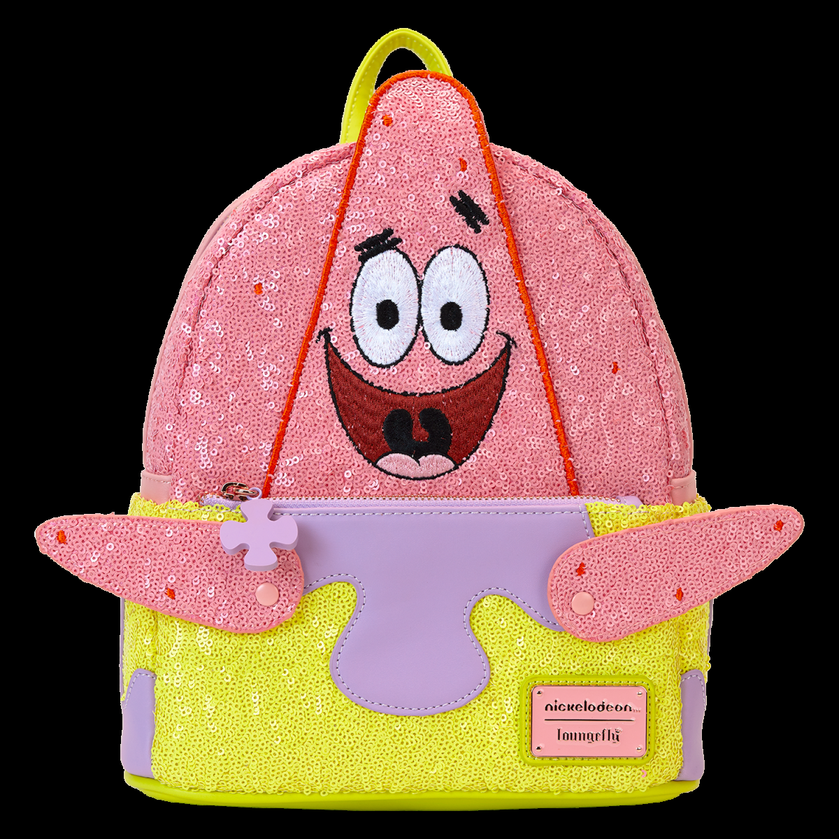 Limited Edition SpongeBob SquarePants Patrick Star Sequin Cosplay Mini Backpack - Figurine Bags Nickelodeon - vue 4