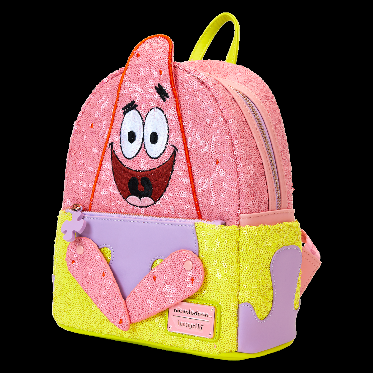 Limited Edition SpongeBob SquarePants Patrick Star Sequin Cosplay Mini Backpack - Figurine Bags Nickelodeon - vue 5