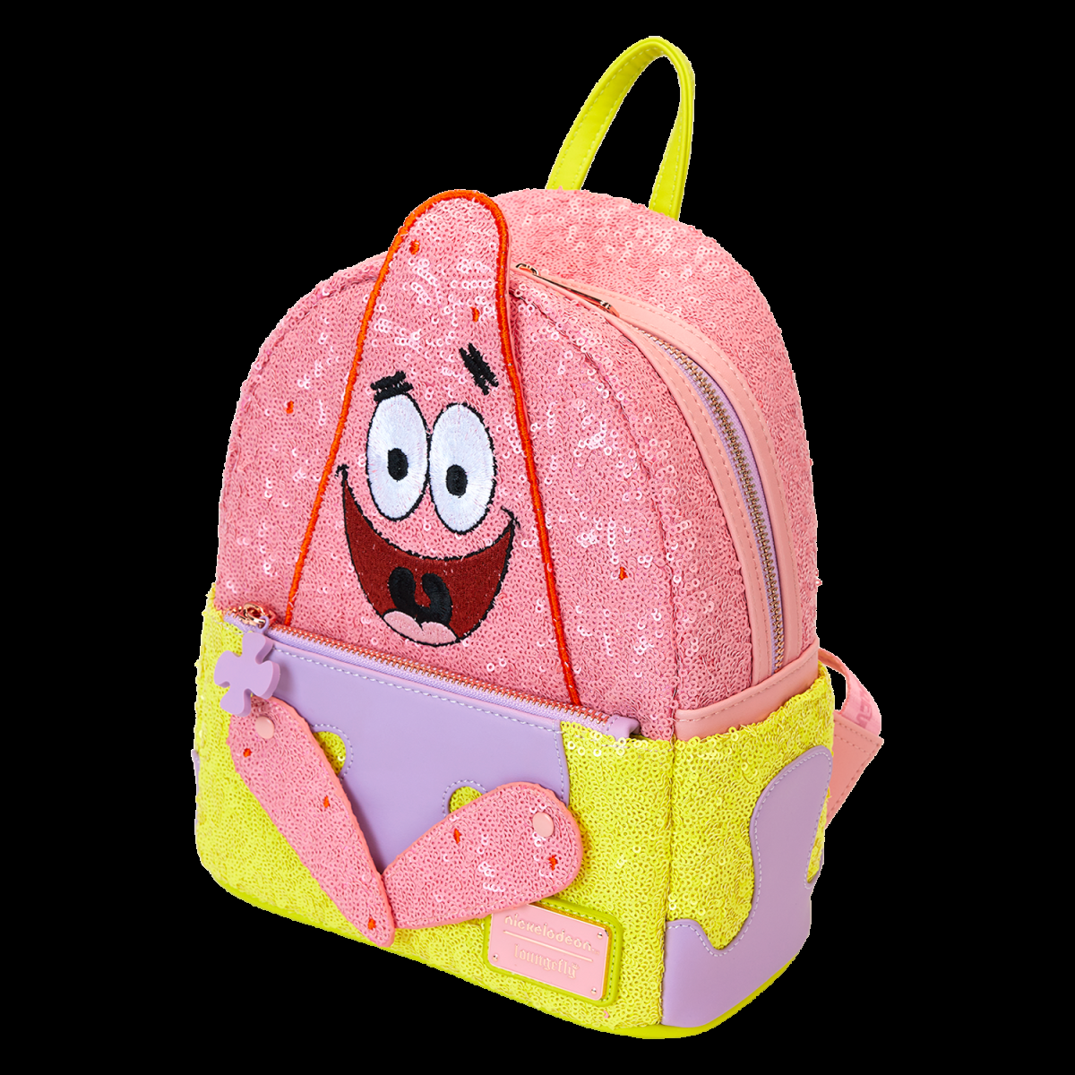 Limited Edition SpongeBob SquarePants Patrick Star Sequin Cosplay Mini Backpack - Figurine Bags Nickelodeon - vue 6