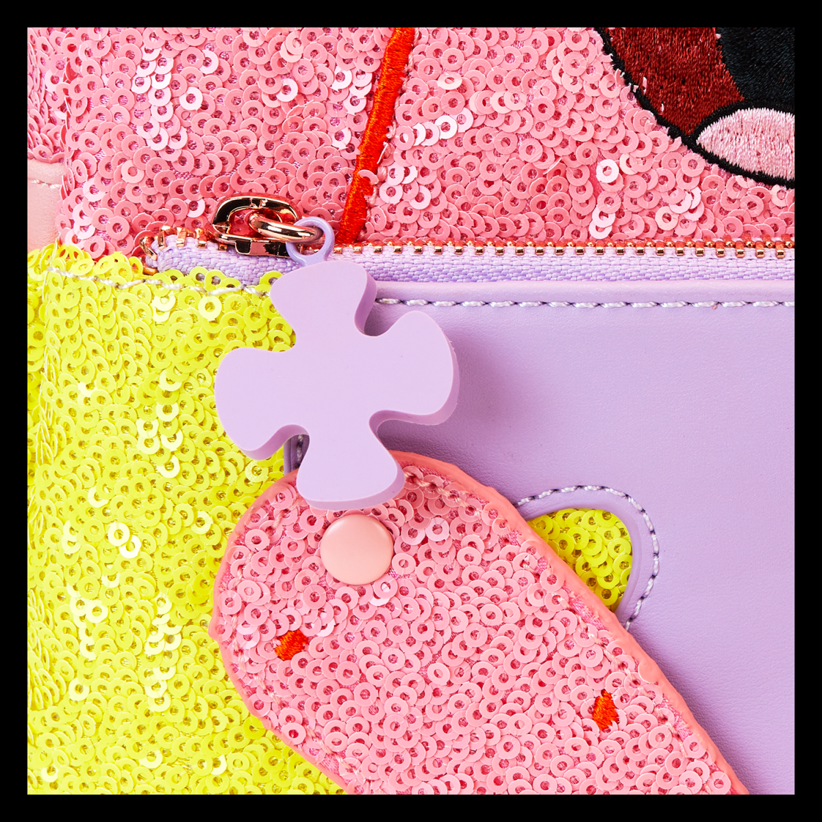 Limited Edition SpongeBob SquarePants Patrick Star Sequin Cosplay Mini Backpack - Figurine Bags Nickelodeon - vue 7