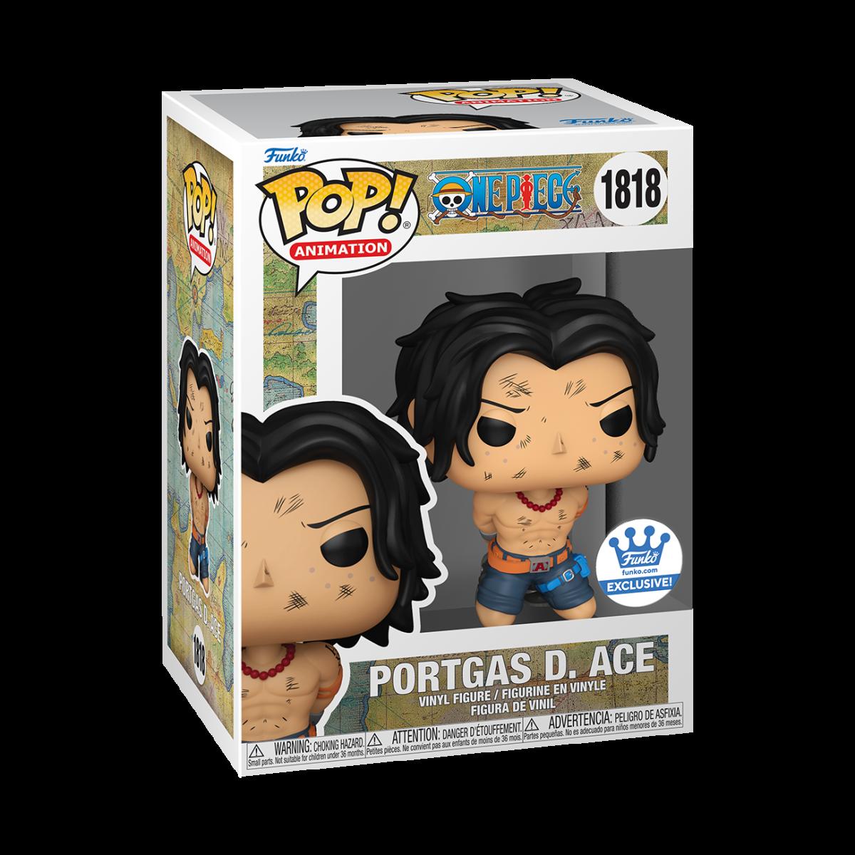 Pop! Portgas D. Ace (Execution) with Pop! Protector - Figurine Pop! One Piece - vue 3