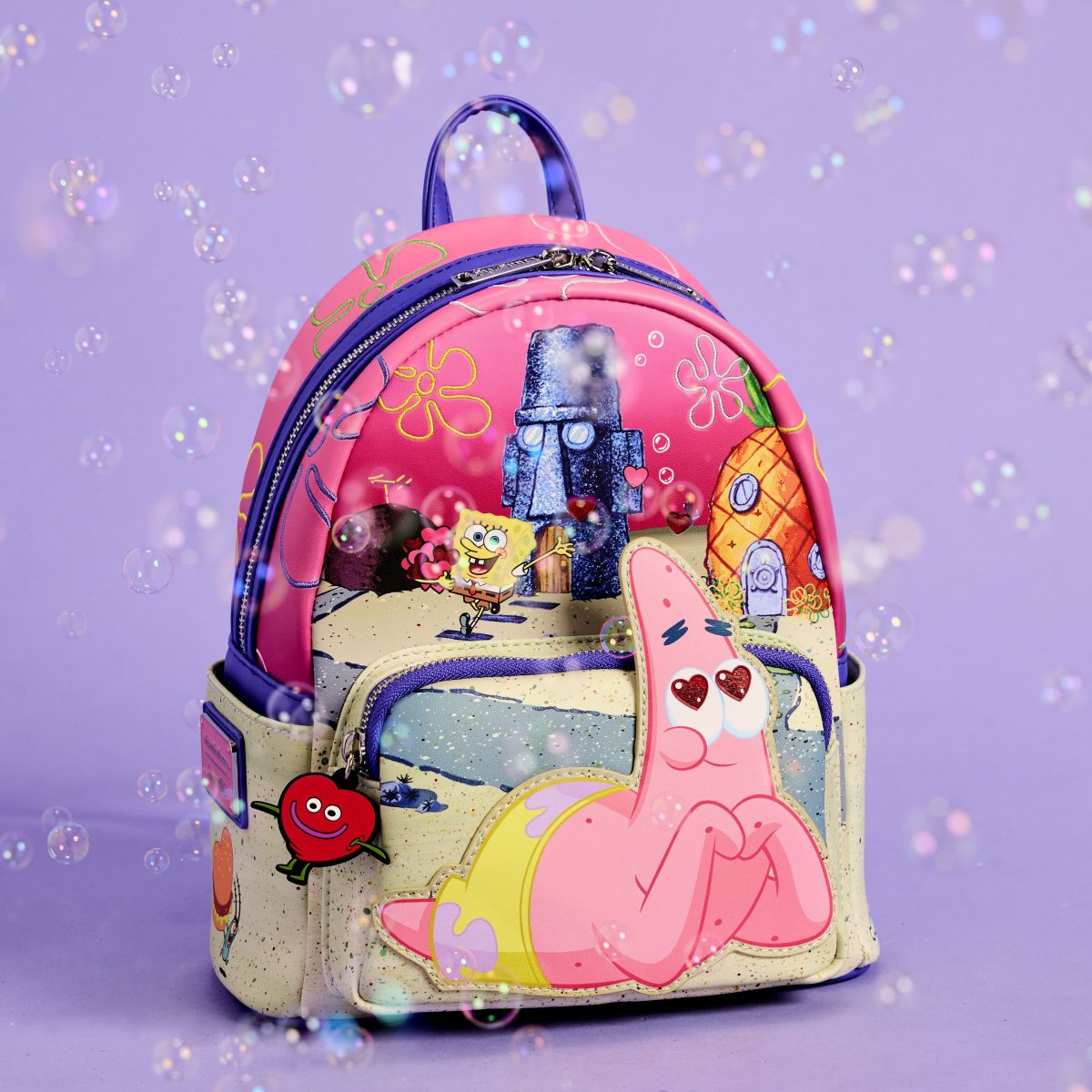SpongeBob SquarePants & Patrick Star Hearts Mini Backpack - Figurine Bags Nickelodeon - vue 2