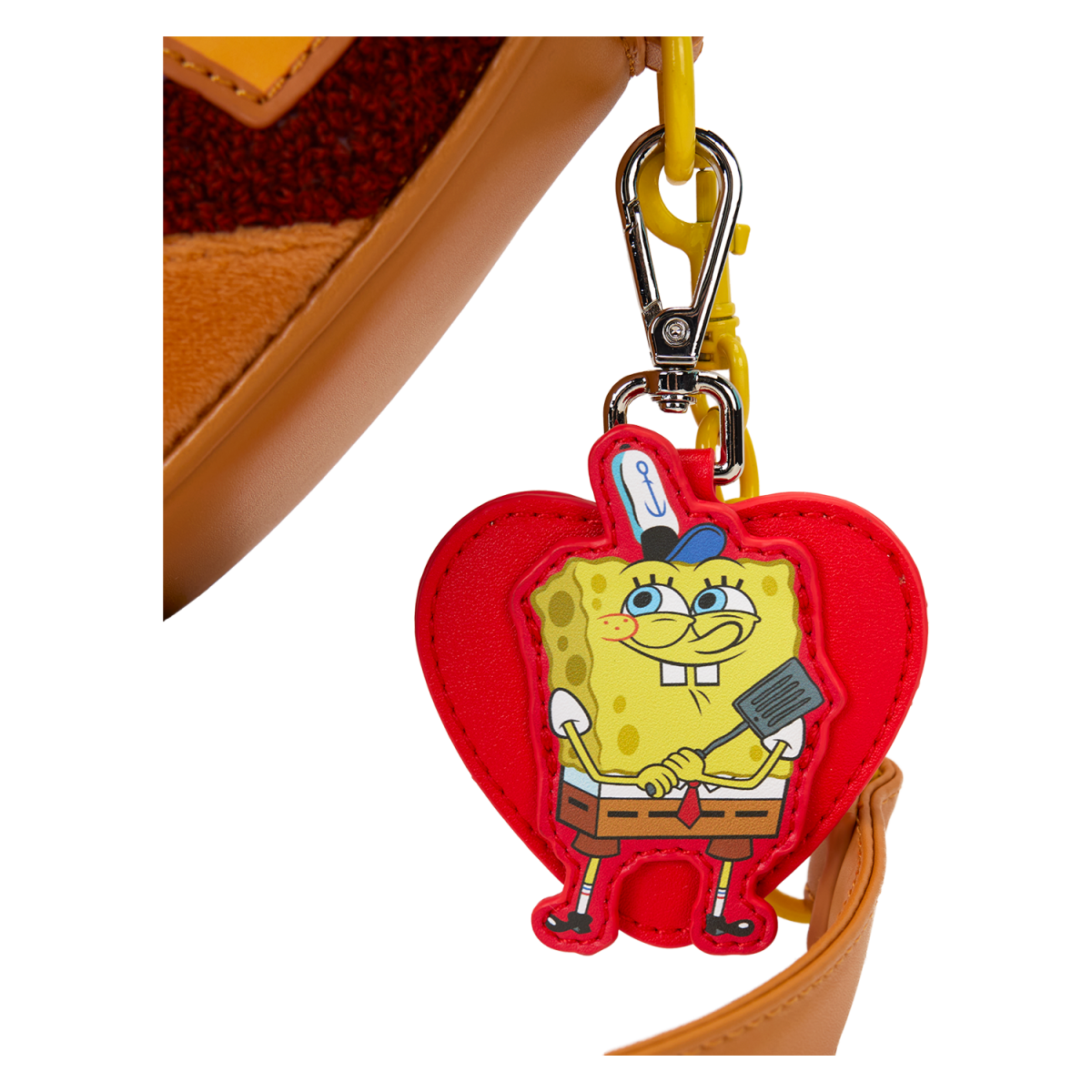 SpongeBob SquarePants Krabby Patty Plush Heart Figural Crossbody Bag - Figurine Bags Nickelodeon - vue 5