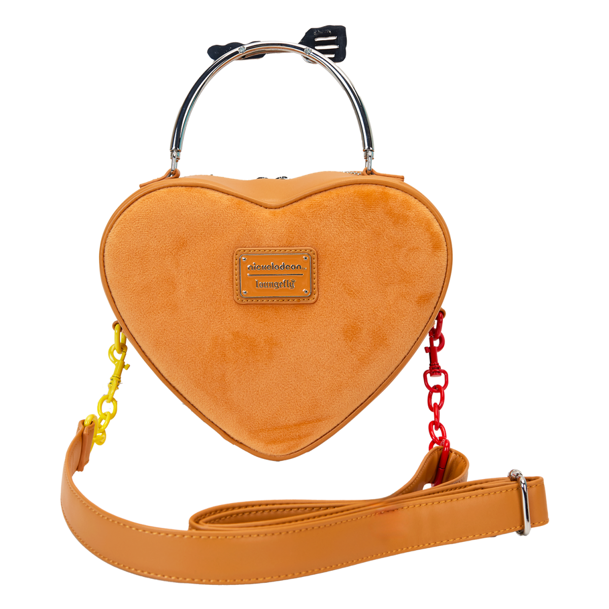 SpongeBob SquarePants Krabby Patty Plush Heart Figural Crossbody Bag - Figurine Bags Nickelodeon - vue 7