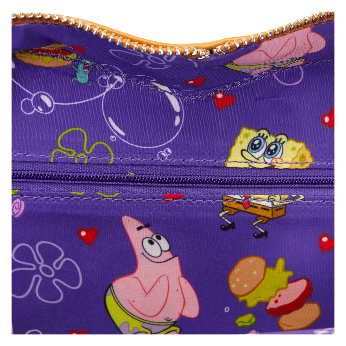 SpongeBob SquarePants Krabby Patty Plush Heart Figural Crossbody Bag - Figurine Bags Nickelodeon - vue 8