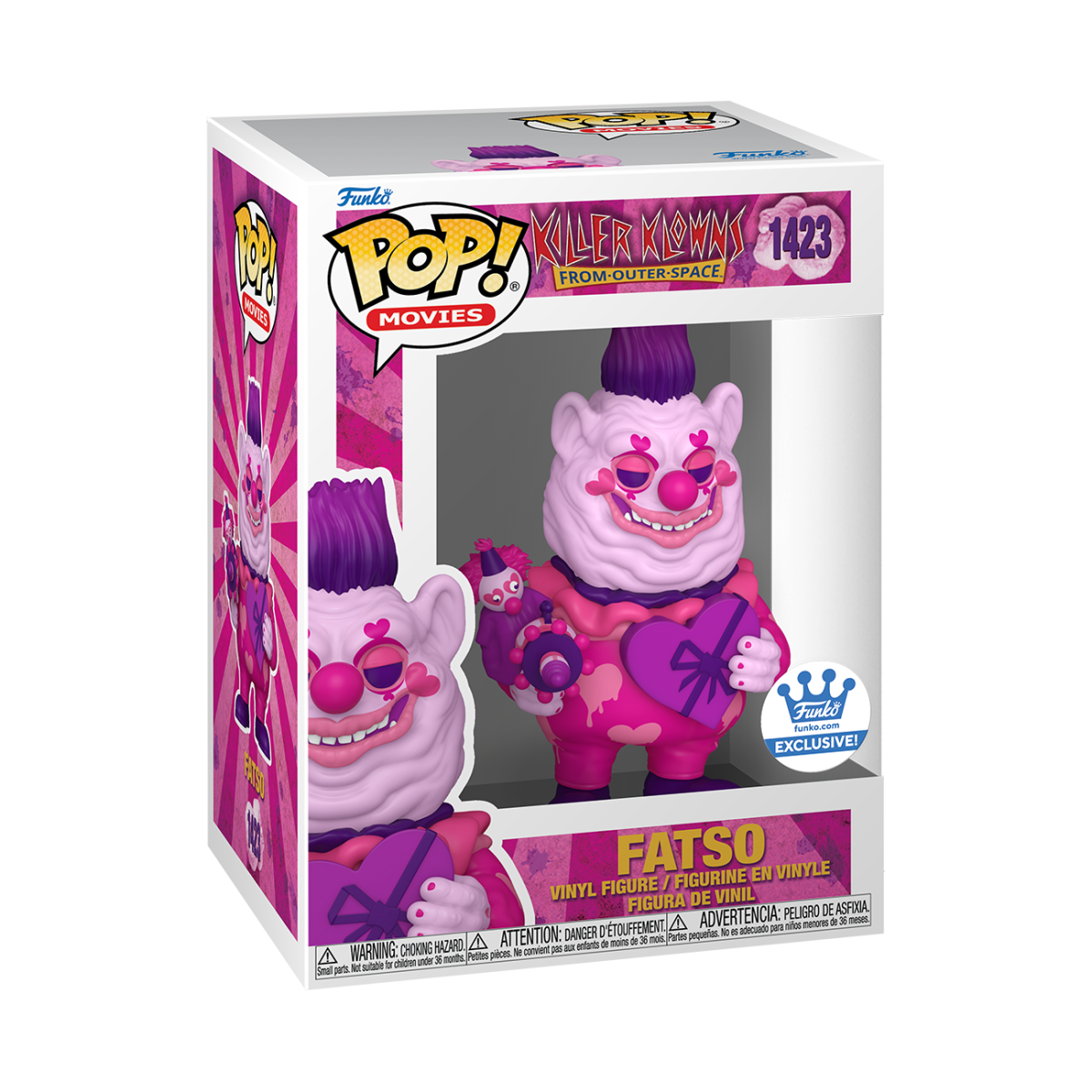 Pop! Fatso with Heart Box (Valentine) - Figurine Pop! Killer Klowns from Outer Space - vue 3