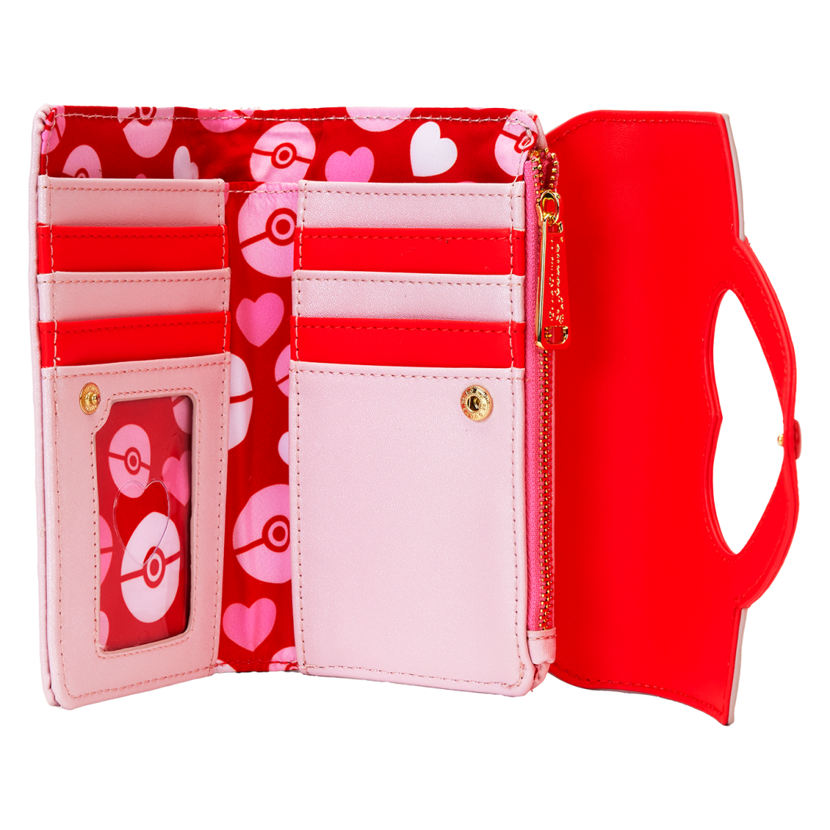 Pokémon Exclusive I Choose You Hearts Flap Zip Around Wallet - Figurine Wallets Pokémon - vue 6