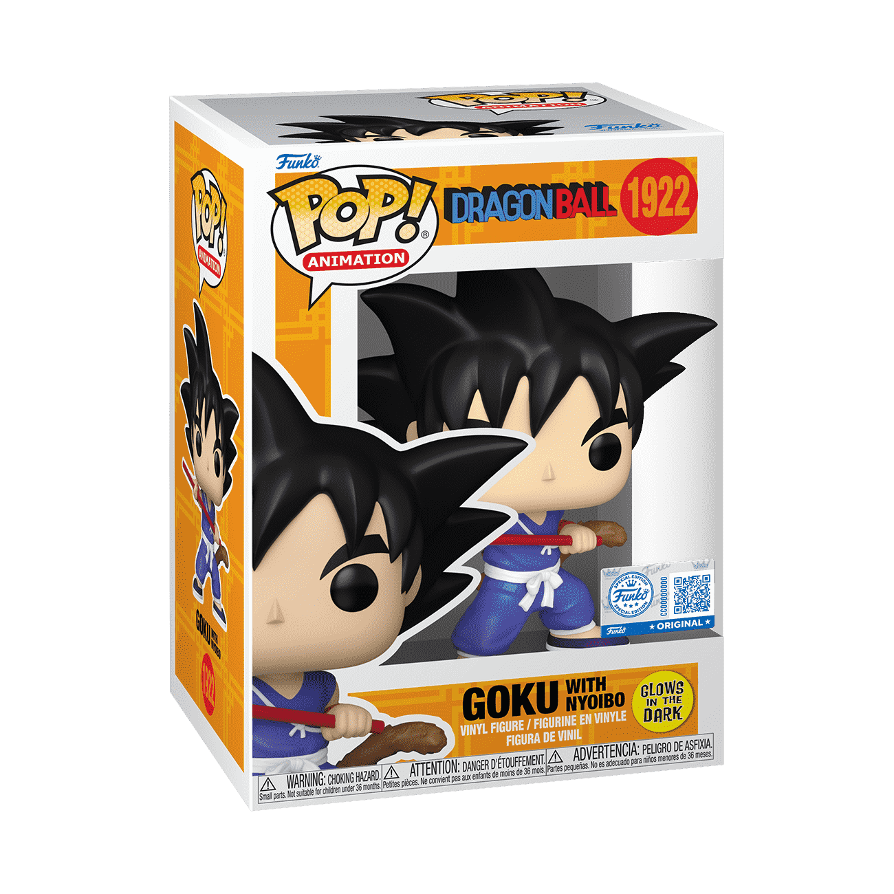 Pop! Goku with Nyoibo (Glow) - Figurine Pop! Dragon Ball - vue 2