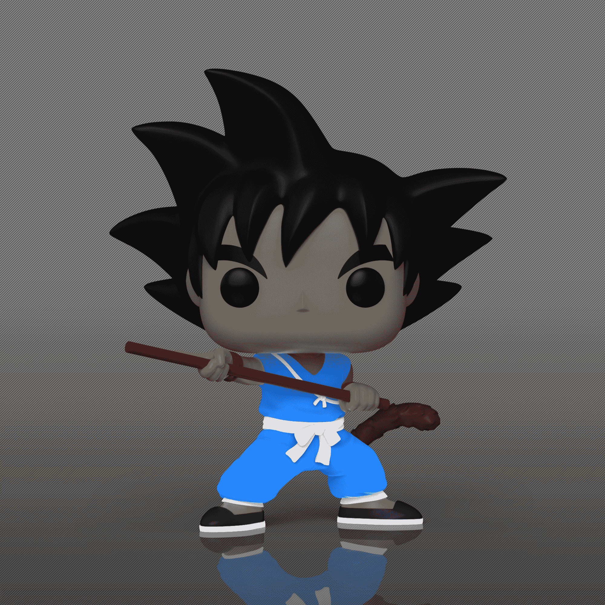 Pop! Goku with Nyoibo (Glow) - Figurine Pop! Dragon Ball - vue 3