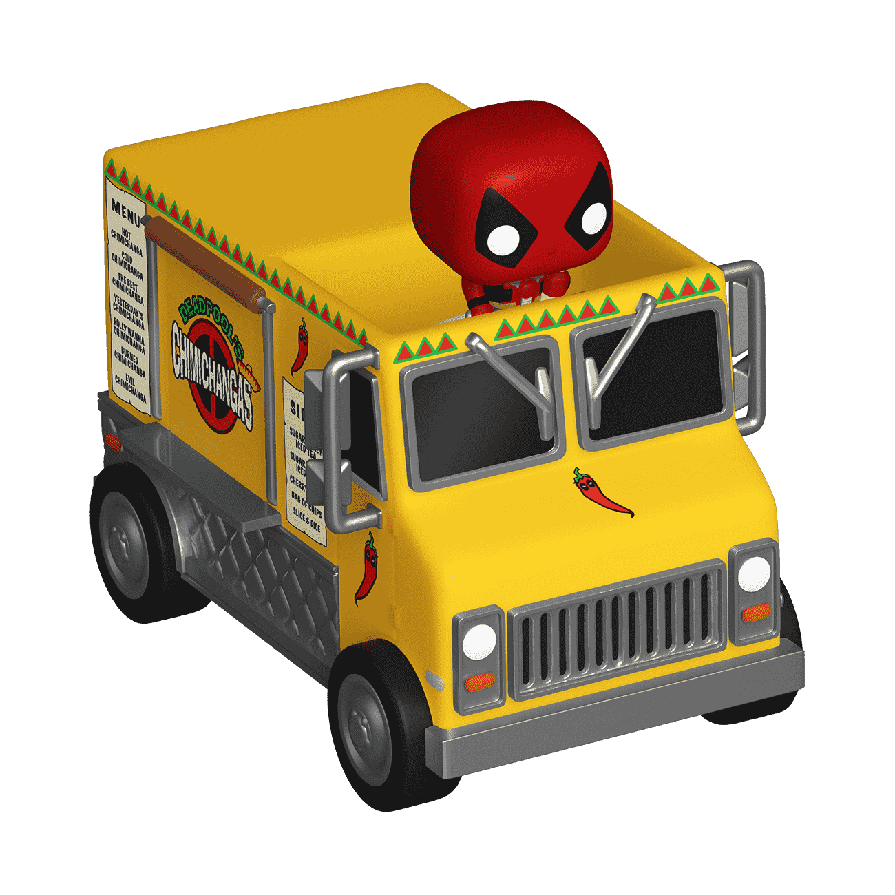 Bitty Pop! Rides Deadpool's Chimichanga Truck - Figurine Bitty Pop! Marvel - vue 3