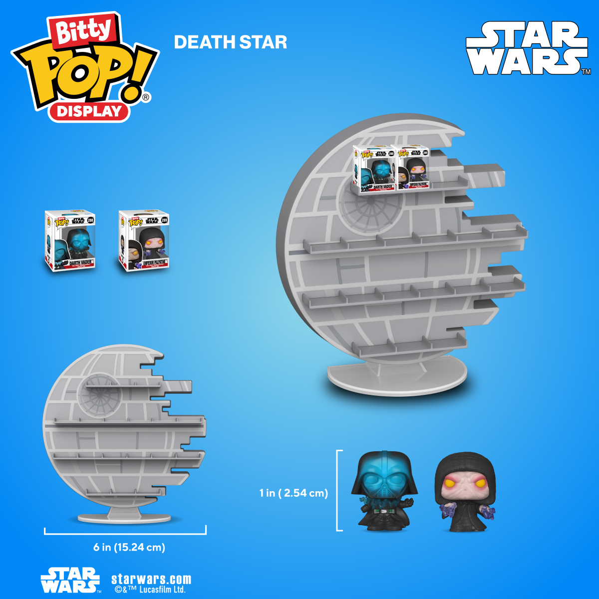 Bitty Pop! Display Death Star - Figurine Bitty Pop! Star Wars - vue 2
