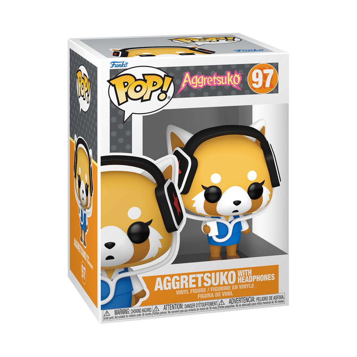 Pop! Aggretsuko with Headphones - Figurine Pop! Aggretsuko - vue 2