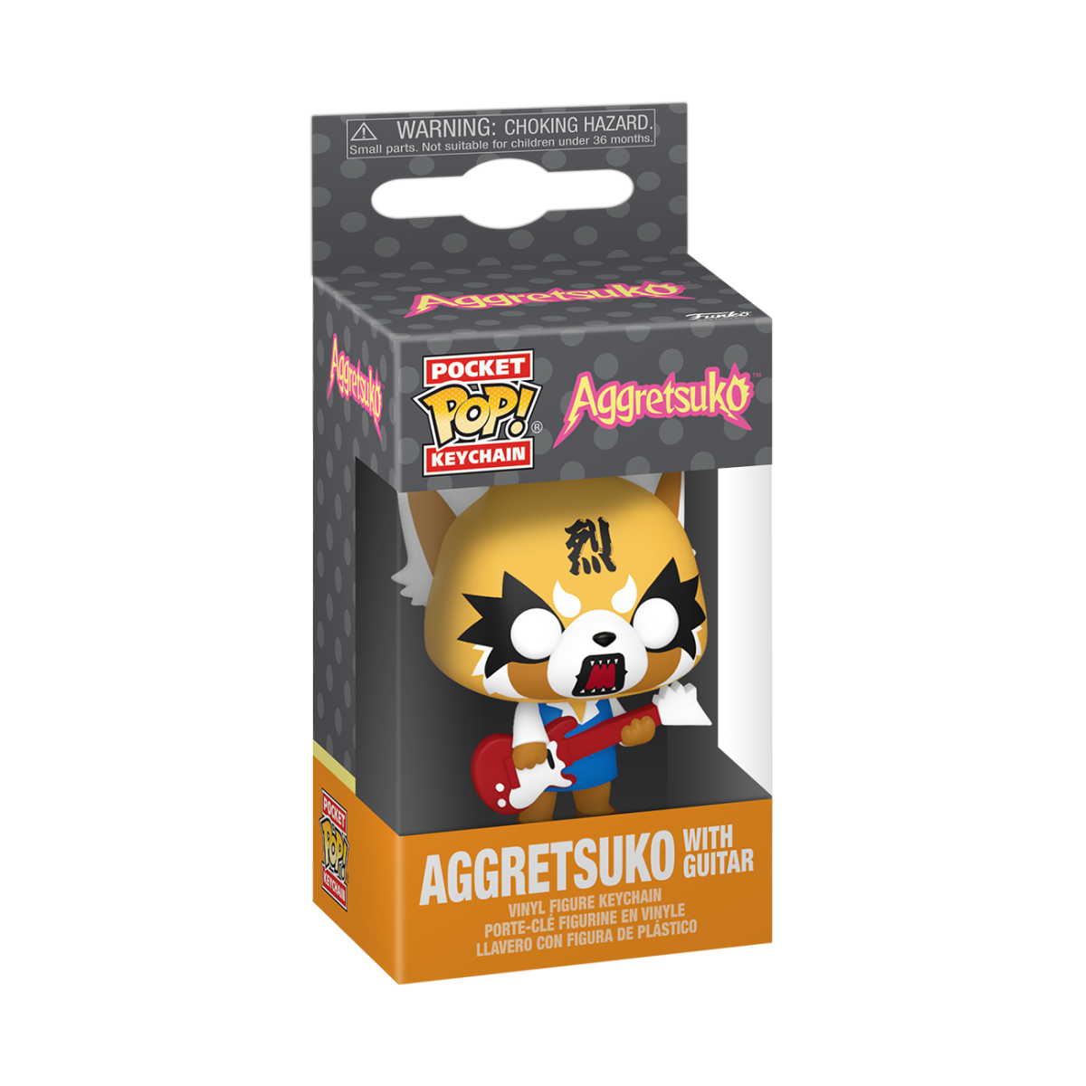 Pop! Keychain Aggretsuko with Guitar - Figurine Pop! Aggretsuko - vue 2