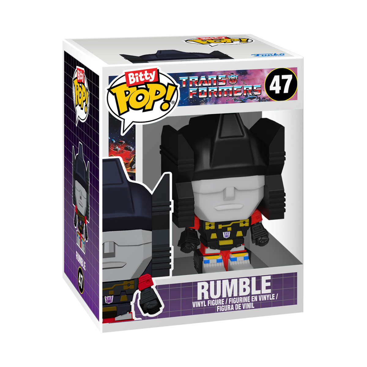 Bitty Pop! Bitty Bot Soundwave with Rumble - Figurine Bitty Pop! Transformers - vue 5