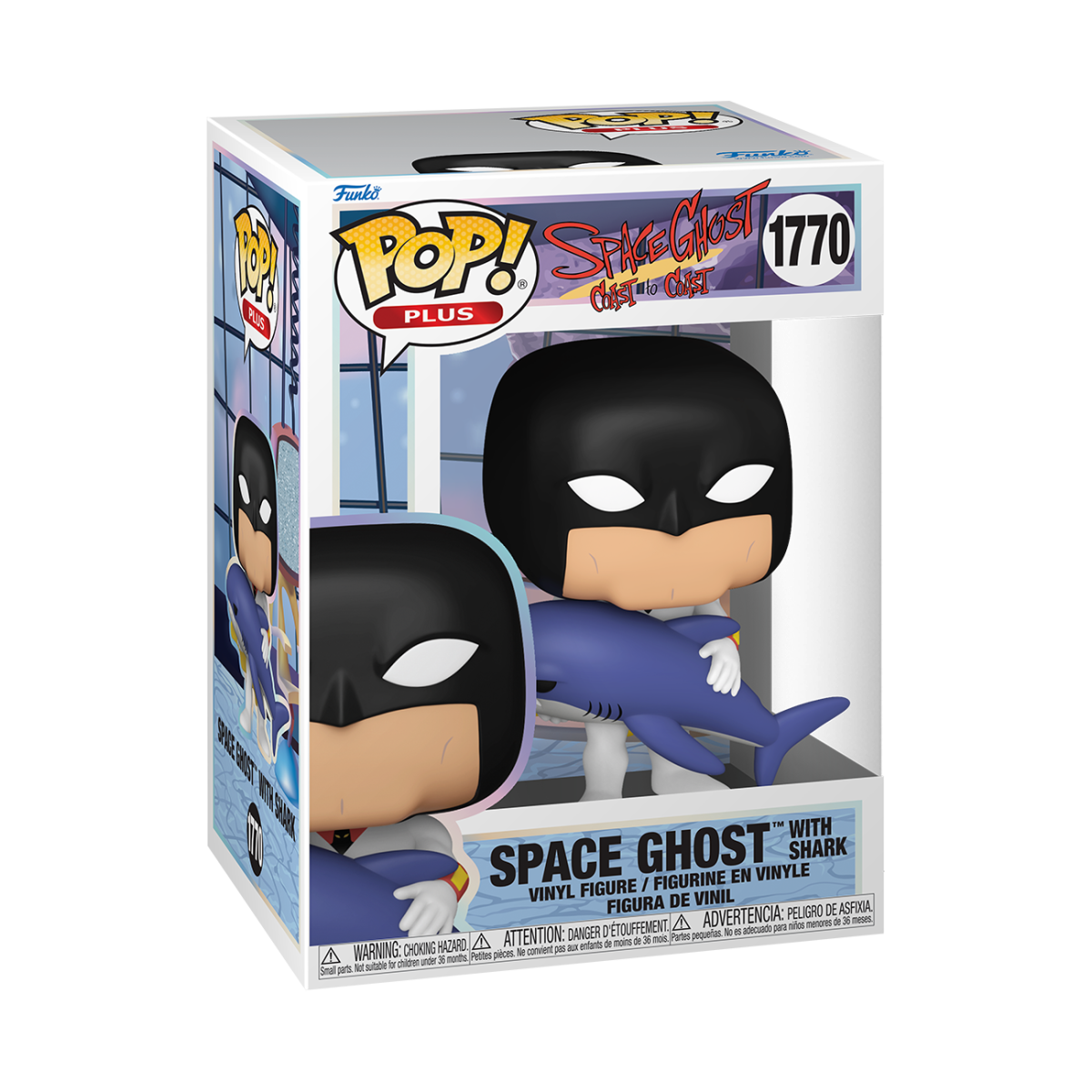 Pop! Plus Space Ghost with Shark - Figurine Pop! Cartoon Network - vue 2