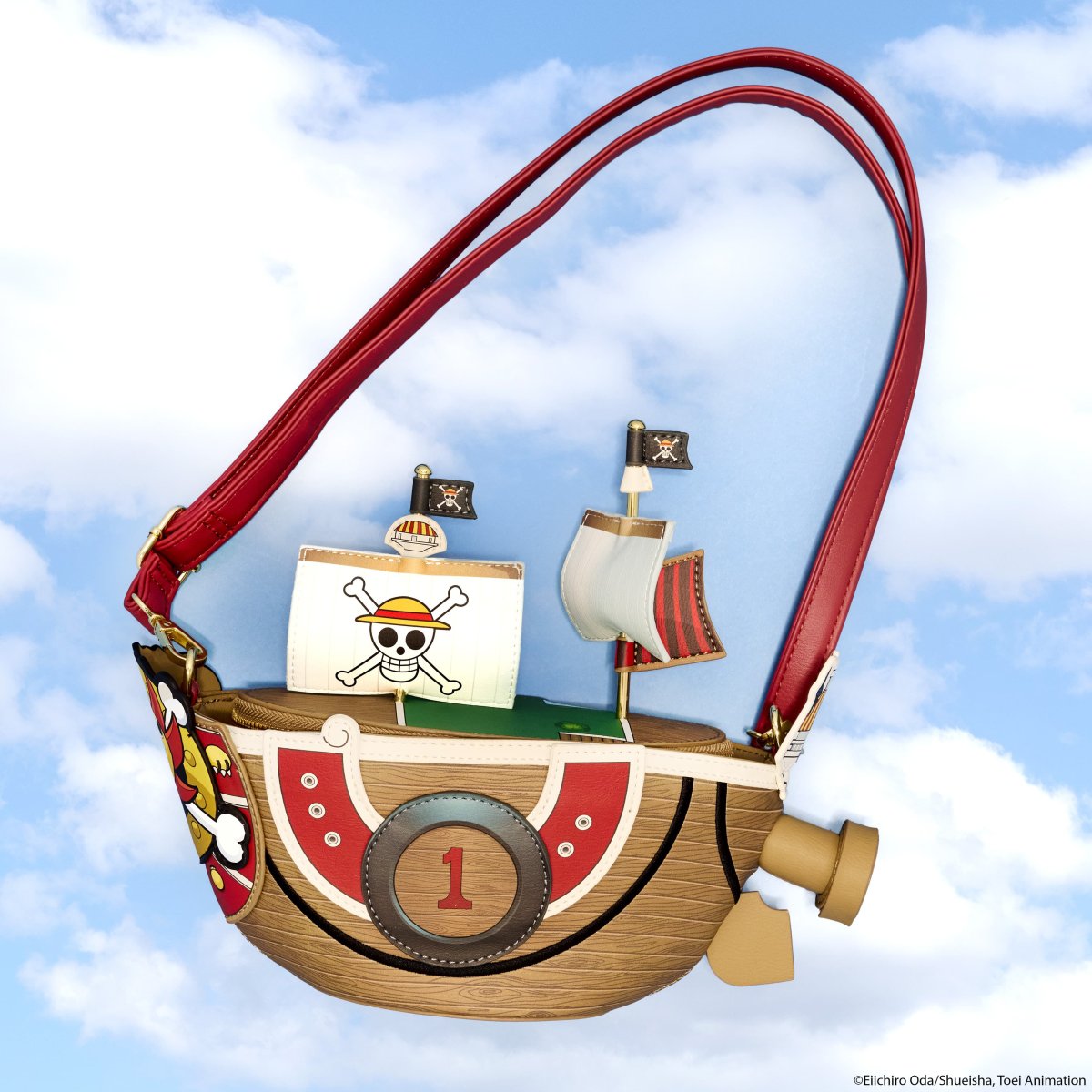 One Piece Thousand Sunny Ship Figural Crossbody Bag - Figurine Bags One Piece - vue 2