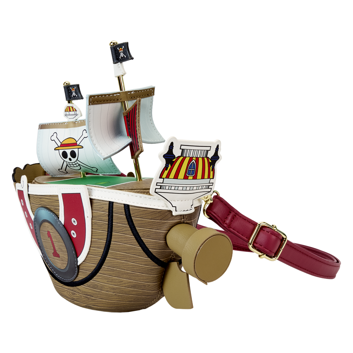 One Piece Thousand Sunny Ship Figural Crossbody Bag - Figurine Bags One Piece - vue 4