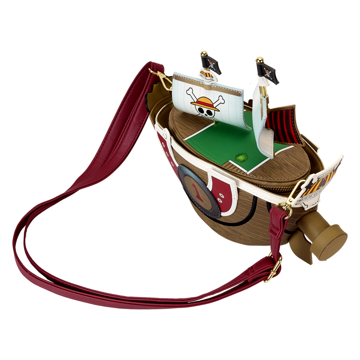 One Piece Thousand Sunny Ship Figural Crossbody Bag - Figurine Bags One Piece - vue 5