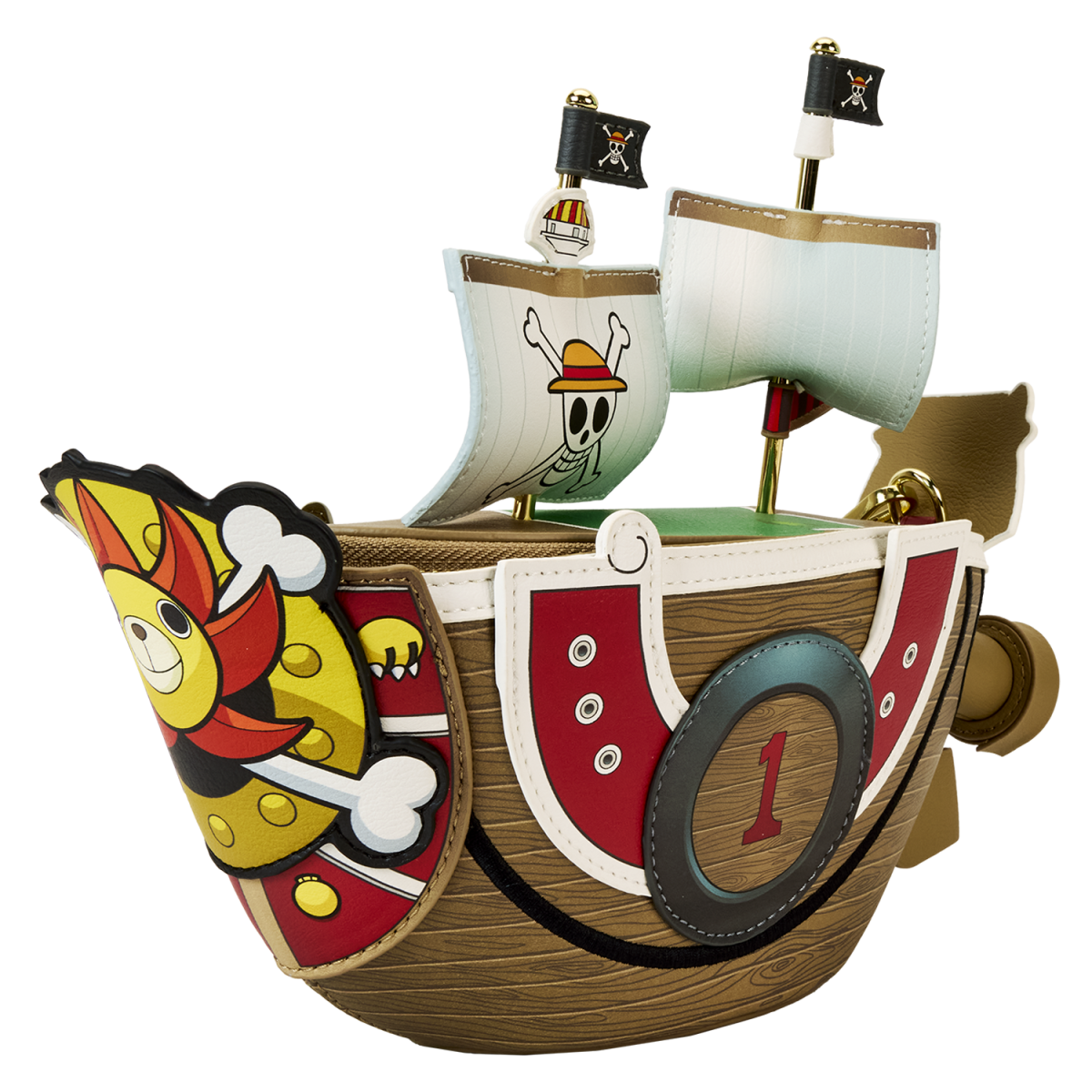 One Piece Thousand Sunny Ship Figural Crossbody Bag - Figurine Bags One Piece - vue 6