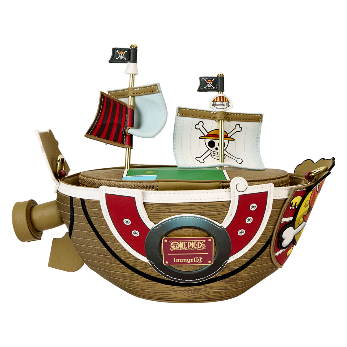 One Piece Thousand Sunny Ship Figural Crossbody Bag - Figurine Bags One Piece - vue 7