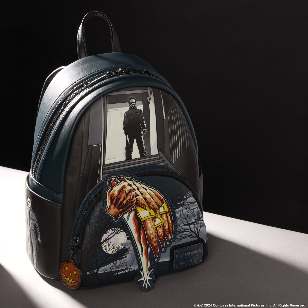 Halloween Michael Myers Jack-O'-Lantern Glow Mini Backpack - Figurine Bags Halloween - vue 2