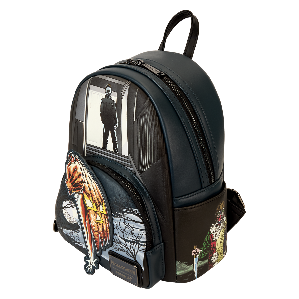 Halloween Michael Myers Jack-O'-Lantern Glow Mini Backpack - Figurine Bags Halloween - vue 5