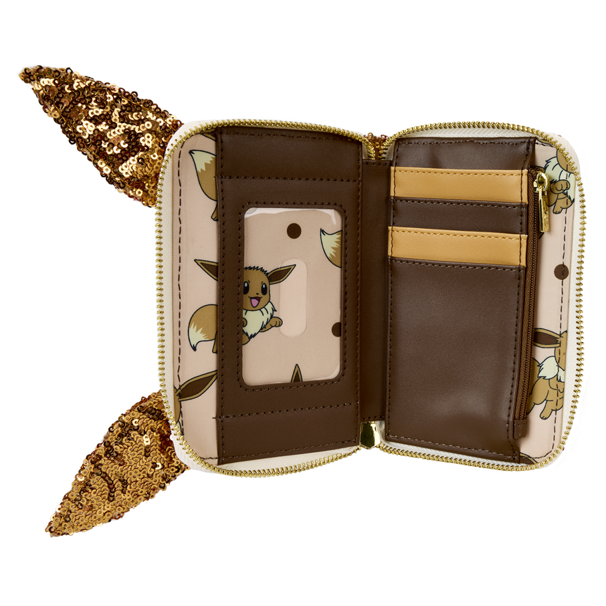 Pokémon Exclusive Eevee Sequin Cosplay Zip Around Wallet - Figurine Wallets Pokémon - vue 6