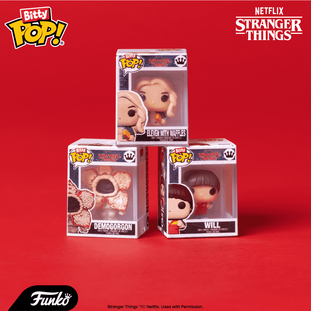 Bitty Pop! Stranger Things 4-Pack Series 1 - Figurine Bitty Pop! Stranger Things - vue 2