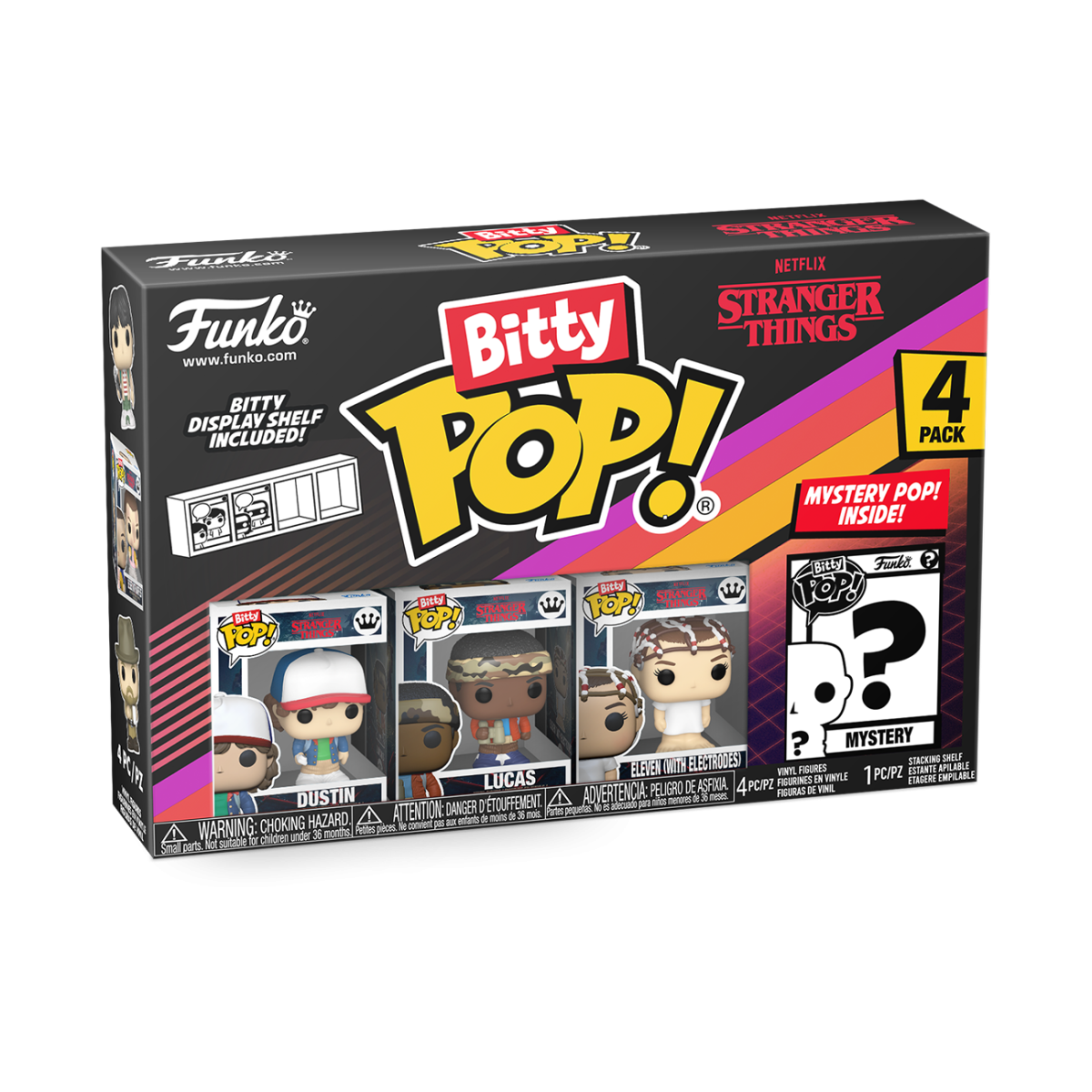 Bitty Pop! Stranger Things 4-Pack Series 2 - Figurine Bitty Pop! Stranger Things - vue 4