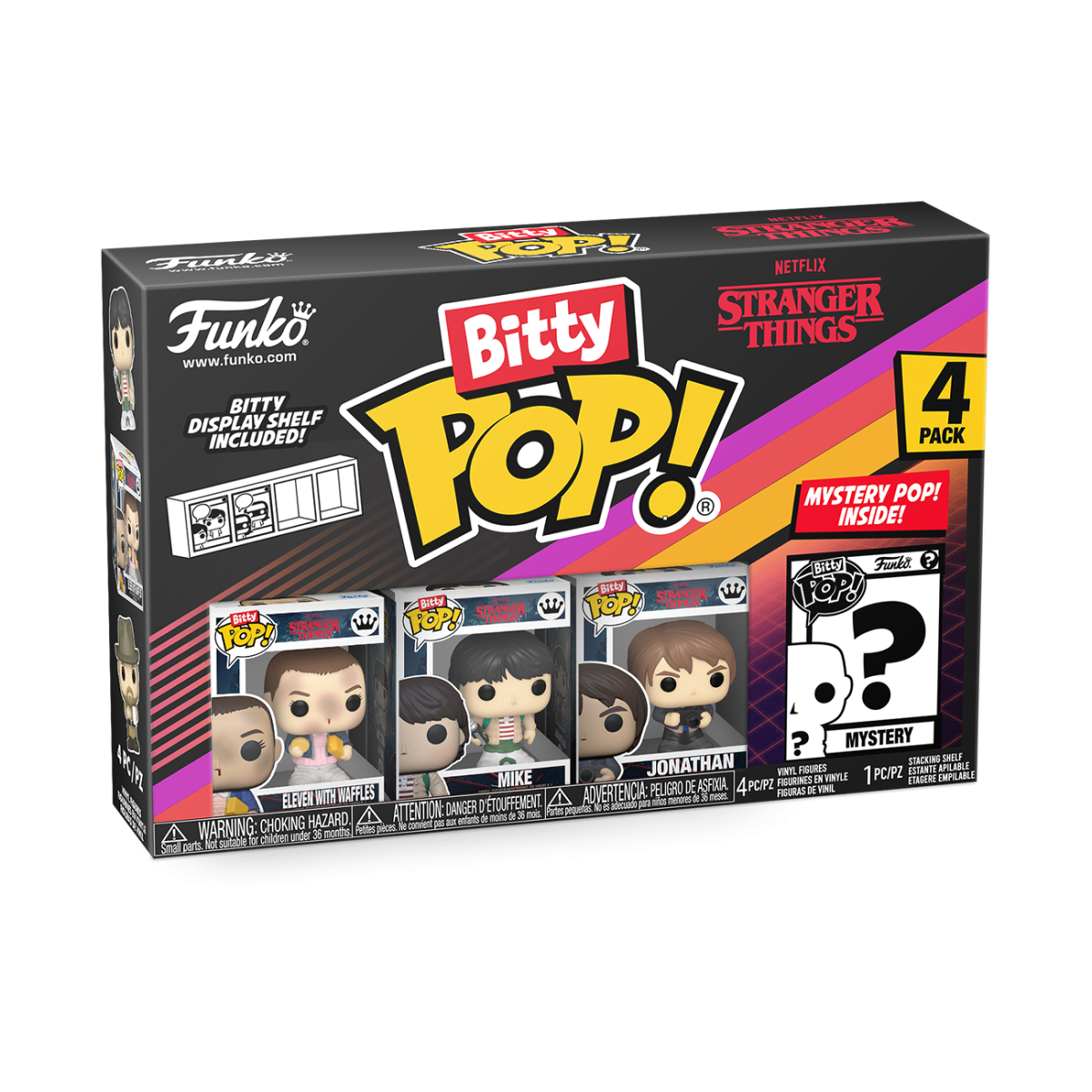 Bitty Pop! Stranger Things 4-Pack Series 3 - Figurine Bitty Pop! Stranger Things - vue 4
