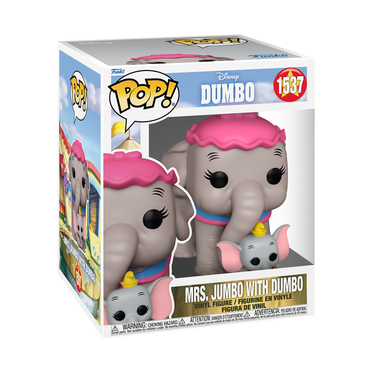 Pop! Super Mrs. Jumbo with Dumbo - Figurine Pop! Disney - vue 2