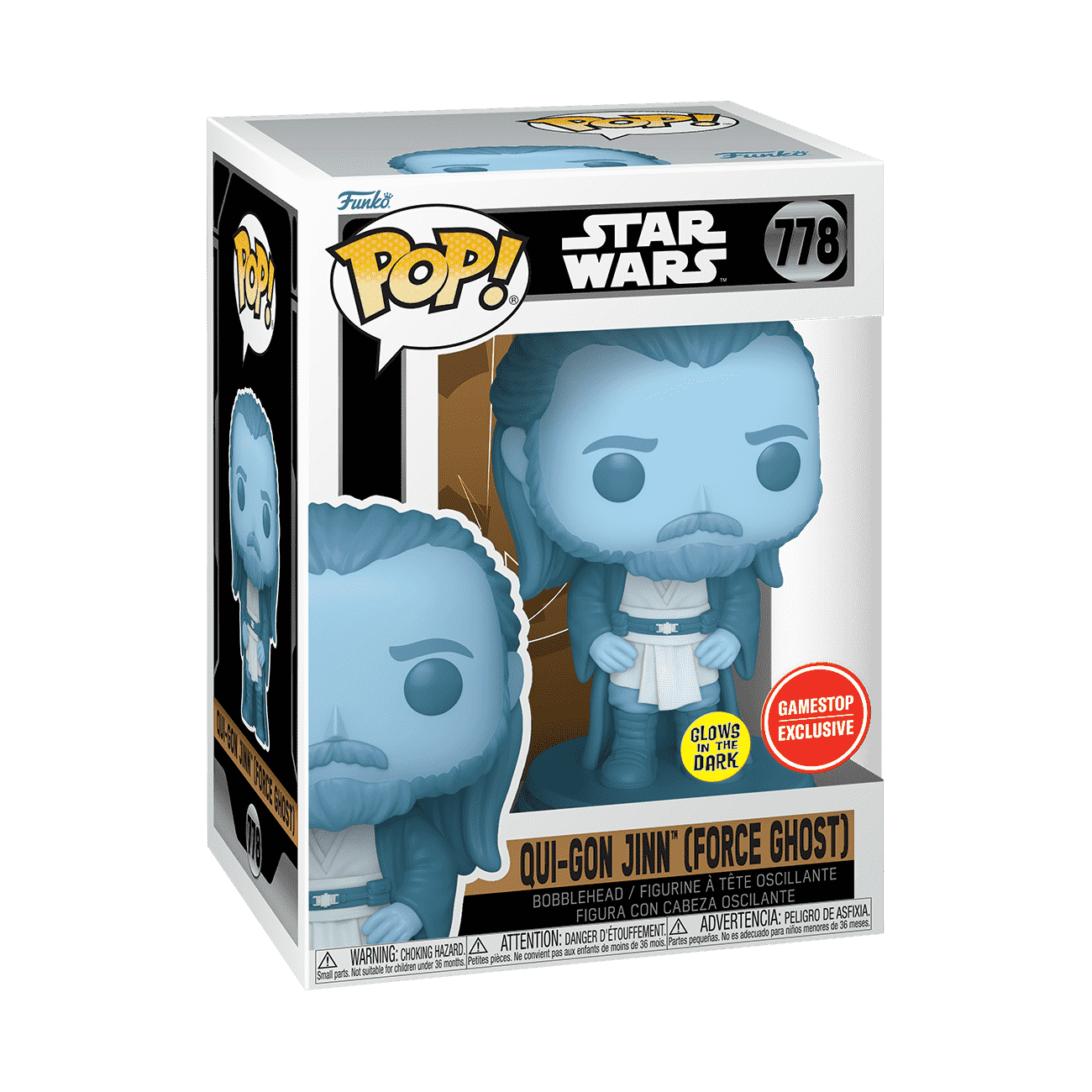 Pop! Qui-Gon Jinn (Force Ghost) - Figurine Pop! Star Wars - vue 2