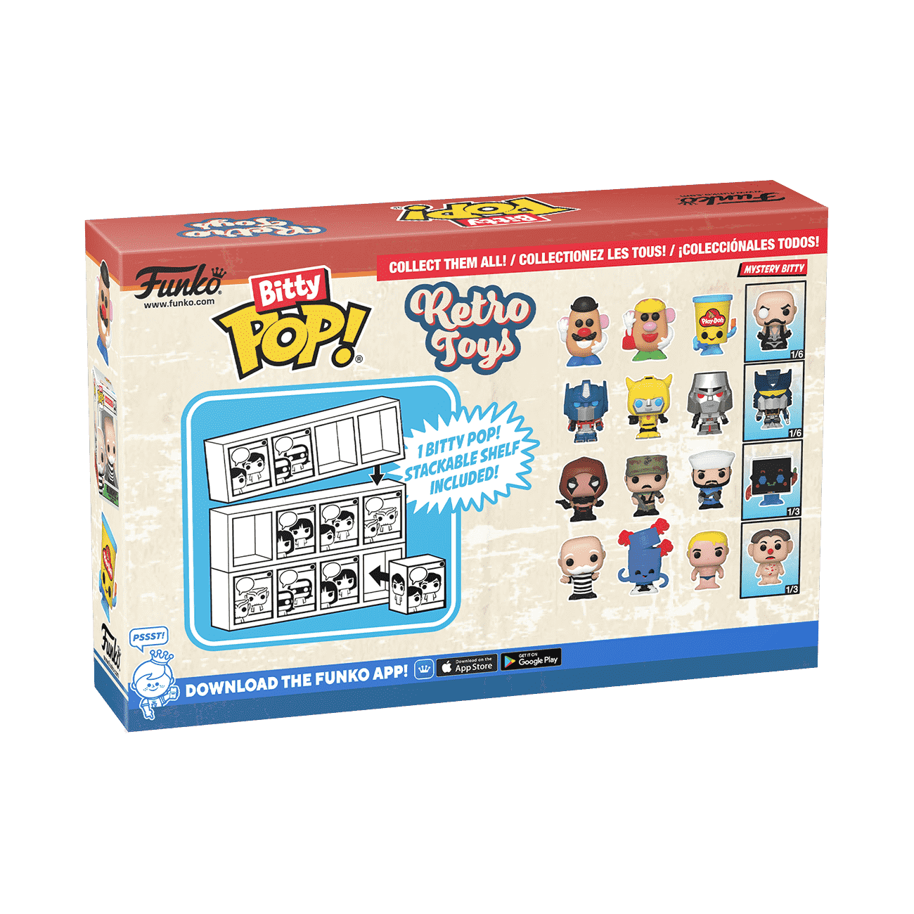 Bitty Pop! Retro Toys G.I. Joe 4-Pack Series 3 - Figurine Bitty Pop! G.I. Joe - vue 3